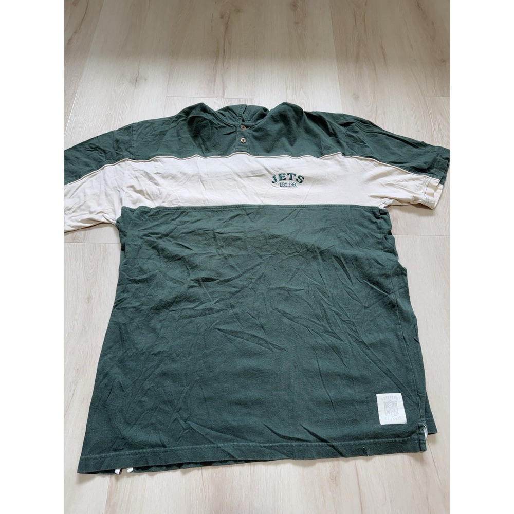 New York Jets NFL Vintage Polo Gridiron Classic Green Men's Size Large